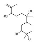 2-(3-bromo-4-chloro-4-methylcyclohexyl)-6-methylhept-6-ene-2,5-diol Structure