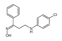N-[3-(4-chloroanilino)-1-phenylpropylidene]hydroxylamine Structure