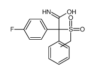 2-ethylsulfonyl-2-(4-fluorophenyl)-2-phenylacetamide结构式