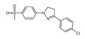 3-(4-chlorophenyl)-4,5-dihydro-1-[4-(methylsulphonyl)phenyl]-1H-pyrazole Structure