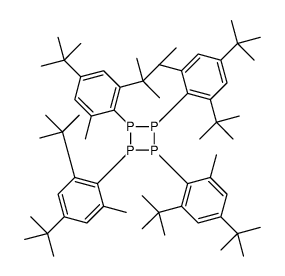 1,2,3,4-tetrakis(2,4-ditert-butyl-6-methylphenyl)tetraphosphetane结构式