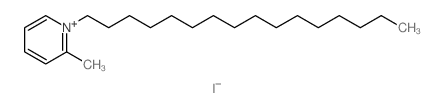 Pyridinium,1-hexadecyl-2-methyl-, iodide (1:1) structure