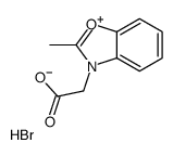 2-(2-methyl-1,3-benzoxazol-3-ium-3-yl)acetic acid,bromide结构式