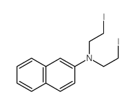 2-Naphthalenamine,N,N-bis(2-iodoethyl)- structure