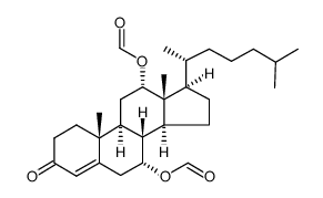 7α,12α-diformyloxy-4-cholesten-3-one结构式