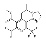 methyl 2-(difluoromethyl)-5-(4,5-dihydro-1,3-thiazol-2-yl)-4-(2-methyl propyl)-6-(trifluoromethyl)pyridine-3-carboxylate结构式