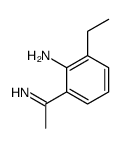 Benzenamine,2-ethyl-6-(1-iminoethyl)- Structure