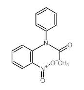 Acetamide,N-(2-nitrophenyl)-N-phenyl- Structure