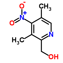 (3,5-Dimethyl-4-nitro-2-pyridinyl)methanol structure