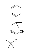 tert-butyl N-(2-methyl-2-phenylpropyl)carbamate结构式
