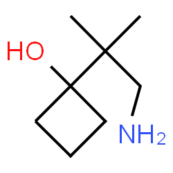 1-(1-amino-2-methylpropan-2-yl)cyclobutan-1-ol Structure