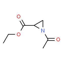 2-Aziridinecarboxylic acid, 1-acetyl-, ethyl ester (9CI) Structure