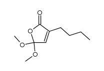 3-butyl-5,5-dimethoxyfuran-2(5H)-one Structure