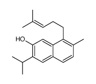 7-methyl-8-(4-methylpent-3-enyl)-3-propan-2-ylnaphthalen-2-ol Structure