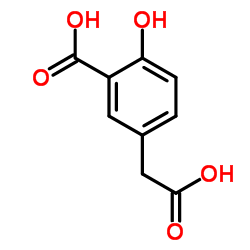 5-CARBOXYMETHYL-2-HYDROXY-BENZOIC ACID结构式
