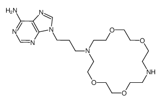 N-<3-(9-adeninyl)propyl>-4,13-diaza-18-crown-6 Structure