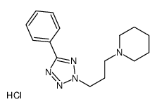 1-[3-(5-phenyltetrazol-2-yl)propyl]piperidine,hydrochloride Structure