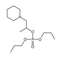 Phosphoric acid dipropyl 1-(piperidinomethyl)ethyl ester structure