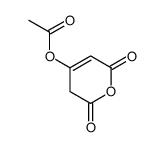 ACETIC ACID 2,6-DIOXO-3,6-DIHYDRO-2H-PYRAN-4-YL ESTER structure