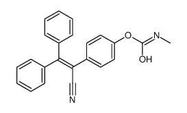 [4-(1-cyano-2,2-diphenylethenyl)phenyl] N-methylcarbamate结构式