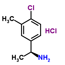 (S)-1-(4-Chloro-3-methylphenyl)ethanamine hydrochloride structure