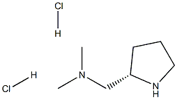 dimethyl({[(2S)-pyrrolidin-2-yl]methyl})amine dihydrochloride structure