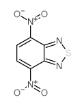 2,1,3-Benzothiadiazole,4,7-dinitro-结构式