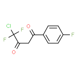 4-CHLORO-4,4-DIFLUORO-1-(4-FLUORO-PHENYL)-BUTANE-1,3-DIONE结构式