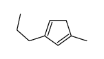 1-methyl-3-propylcyclopenta-1,3-diene结构式