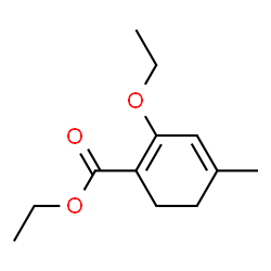 1,3-Cyclohexadiene-1-carboxylicacid,2-ethoxy-4-methyl-,ethylester(9CI) Structure