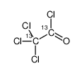 Trichloroacetyl Chloride-13C2 Structure