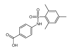 4-[(2,4,6-trimethylphenyl)sulfonylamino]benzoic acid Structure