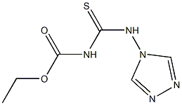 Carbamic acid, N-[thioxo(4H-1,2,4-triazol-4-ylamino)methyl]-, ethyl ester结构式