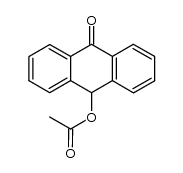 acetic acid 10-oxo-9,10-dihydro-anthracen-9-yl ester结构式