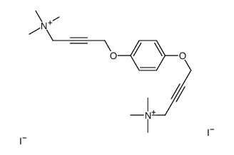 trimethyl-[4-[4-[4-(trimethylazaniumyl)but-2-ynoxy]phenoxy]but-2-ynyl]azanium,diiodide结构式