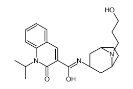 N-[(1R,5S)-8-(3-hydroxypropyl)-8-azabicyclo[3.2.1]octan-3-yl]-2-oxo-1-propan-2-ylquinoline-3-carboxamide Structure