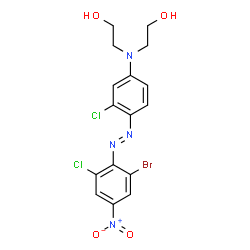 2,2'-[[4-[(2-bromo-6-chloro-4-nitrophenyl)azo]-3-chlorophenyl]imino]bisethanol Structure
