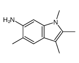 1,2,3,5-tetramethylindol-6-amine Structure