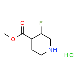 methyl 3-fluoropiperidine-4-carboxylate hydrochloride Structure