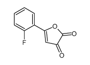 5-(2-fluorophenyl)furan-2,3-dione结构式