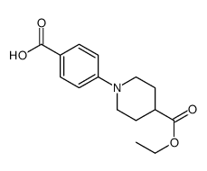 4-[4-(乙氧基羰基)哌啶]苯甲酸结构式