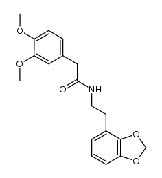N-(2-(benzo[d][1,3]dioxol-4-yl)ethyl)-2-(3,4-dimethoxyphenyl)acetamide结构式