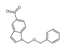 5-nitro-1-(phenylmethoxymethyl)indole Structure