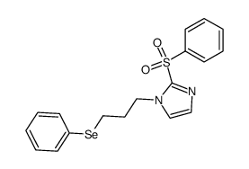 1-(3-(phenylselanyl)propyl)-2-(phenylsulfonyl)-1H-imidazole Structure