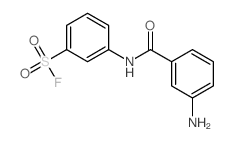 3-[(3-aminobenzoyl)amino]benzenesulfonyl fluoride结构式