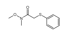 N-methoxy-N-methyl-2-(phenylthio)acetamide Structure