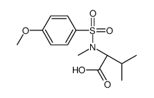 (2S)-2-[(4-methoxyphenyl)sulfonyl-methylamino]-3-methylbutanoic acid结构式