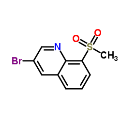 3-溴-8-(甲基磺酰基)喹啉结构式