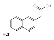 2-quinolin-3-ylacetic acid,hydrochloride Structure