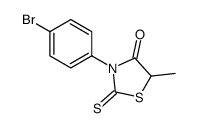 3-(4-bromophenyl)-5-methyl-2-sulfanylidene-1,3-thiazolidin-4-one Structure